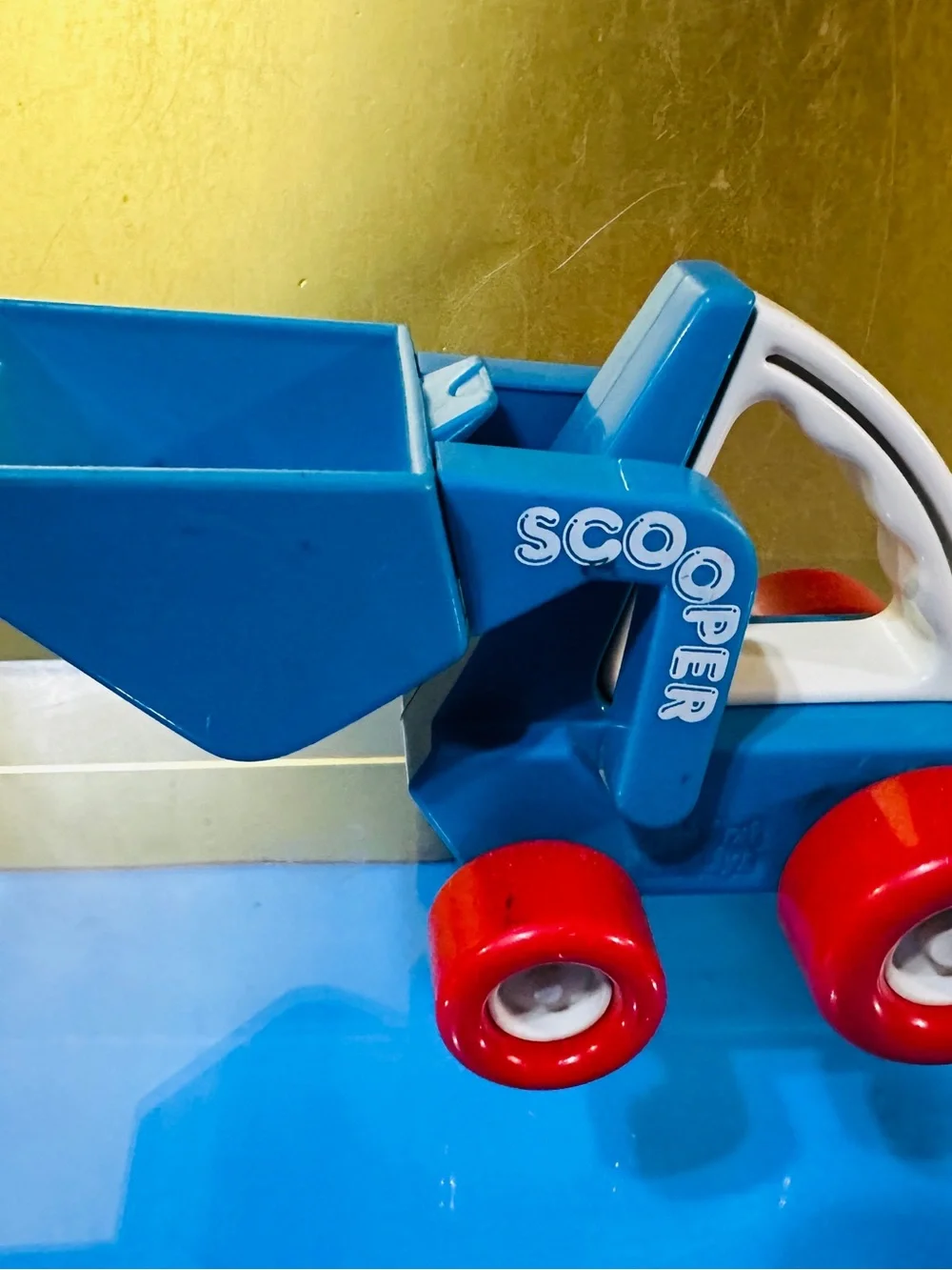 Buddy L Vintage 1987 My First Buddy’s Bulldozer Scooper Preschool 8” Vehicle